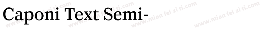 Caponi Text Semi字体转换